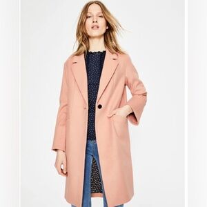 Boden Wool Blush Pea Coat